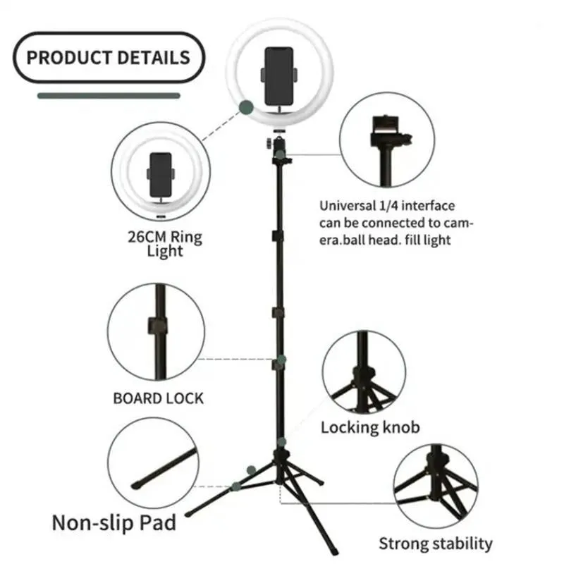 10 Inch Ring Light Set | For Live Streaming & Beauty Stand