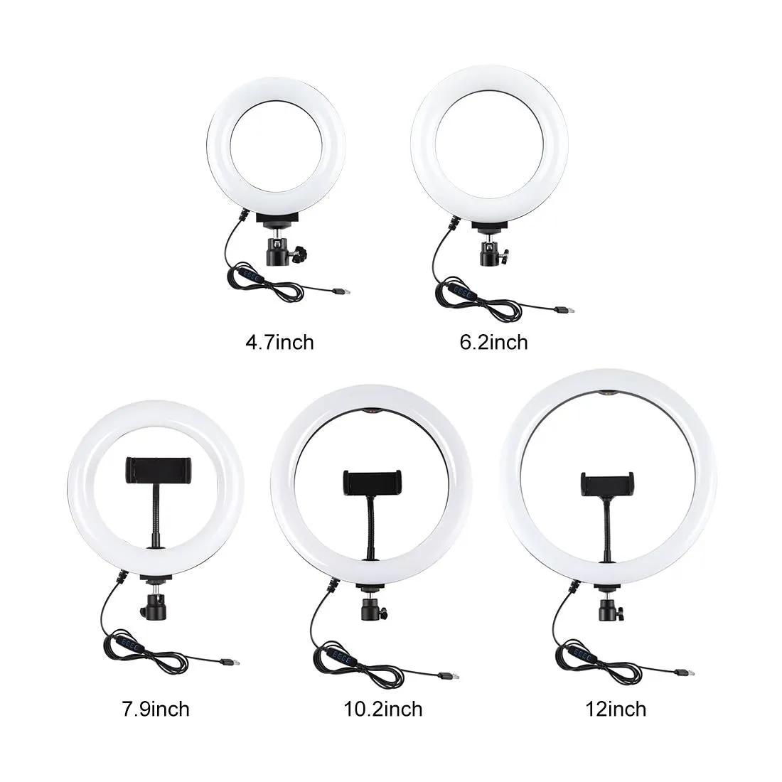 10.2" LED Ring Light with 1.1m Tripod for Vlogging & Live Streaming