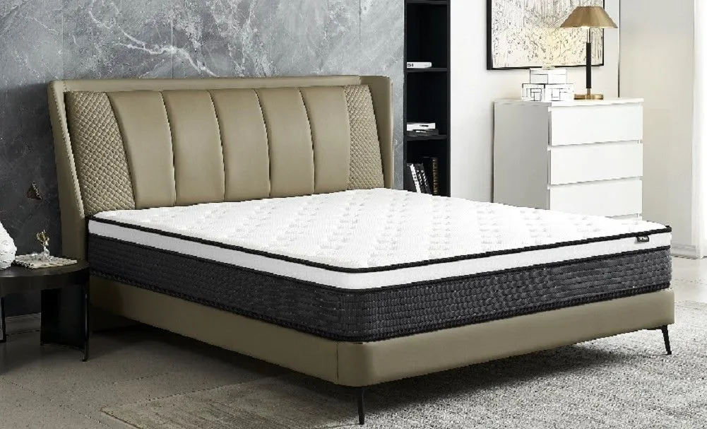 10" Hybrid Pillow Top Mattress A Box With Breathable And Hypoallergenic Design, Medium Firm For Lumbar Support by Couch.com