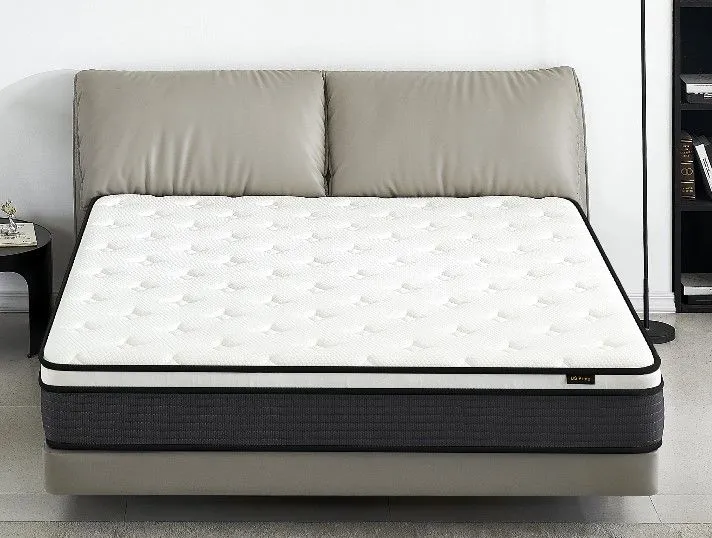 10" Hybrid Pillow Top Mattress A Box With Breathable And Hypoallergenic Design, Medium Firm For Lumbar Support by Couch.com