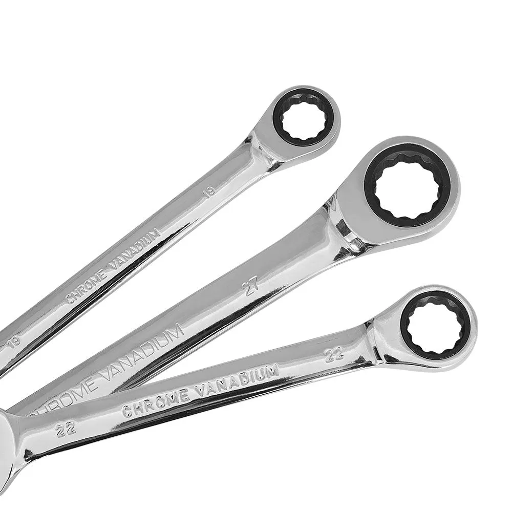 17pcs Ratchet Spanner Set | Metric | 6MM-30MM