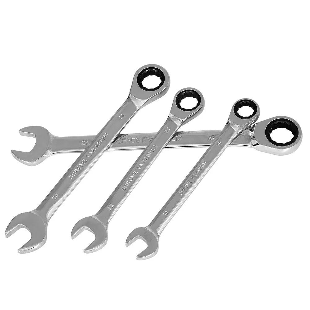 17pcs Ratchet Spanner Set | Metric | 6MM-30MM