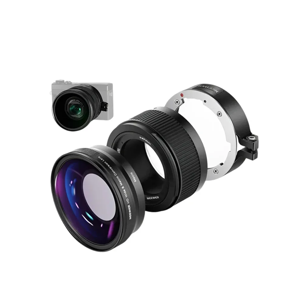 18mm Hd Wide Angle & 10x Macro Lens for Canon G7x Mark Iii Camera