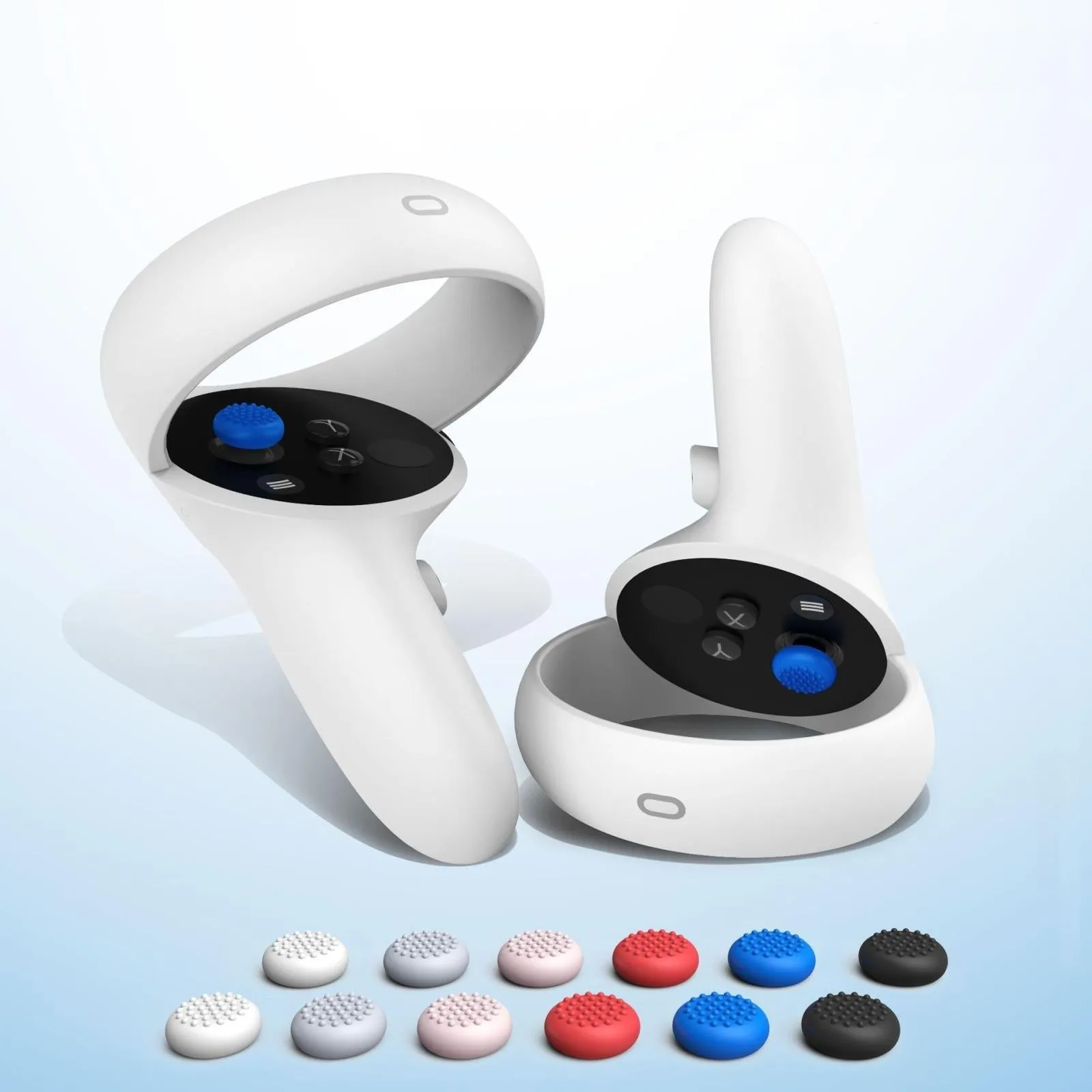 20-piece Silicone VR Handle Covers for Meta Quest 2 | Enhance Your Gaming Experience | White