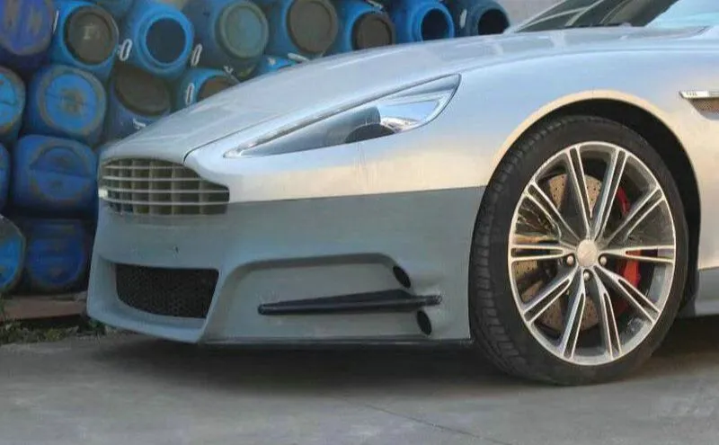 2012-2016 Aston Martin Db9 Mn Style Fiberglass Body Kits Included Fog Light & Exhaust Tip (Fb/rb/ss)