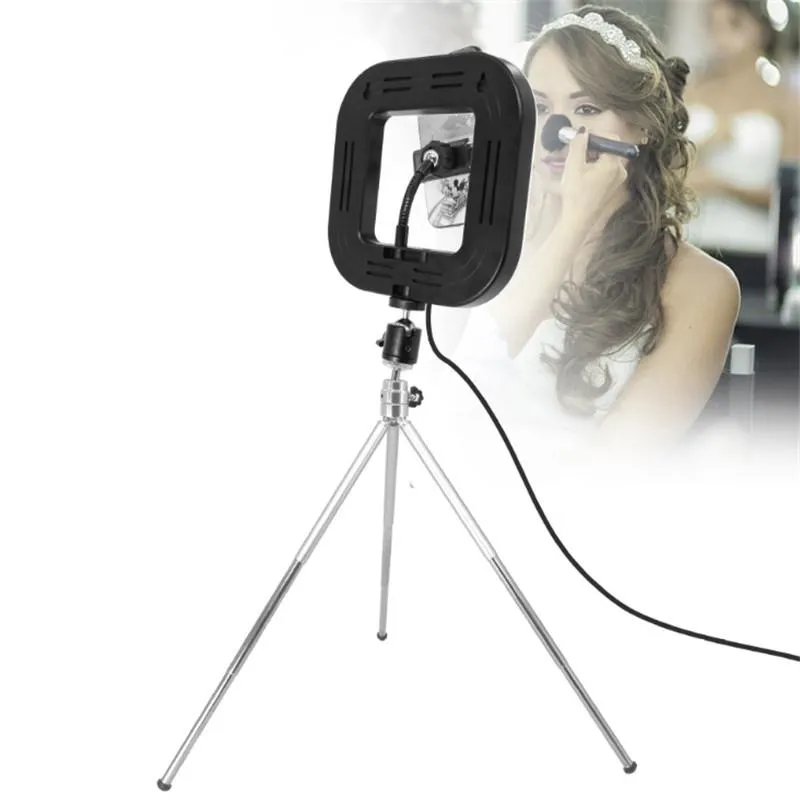 28cm Dimmable LED Square Light with Tripod for Mobile Phone Live Streaming