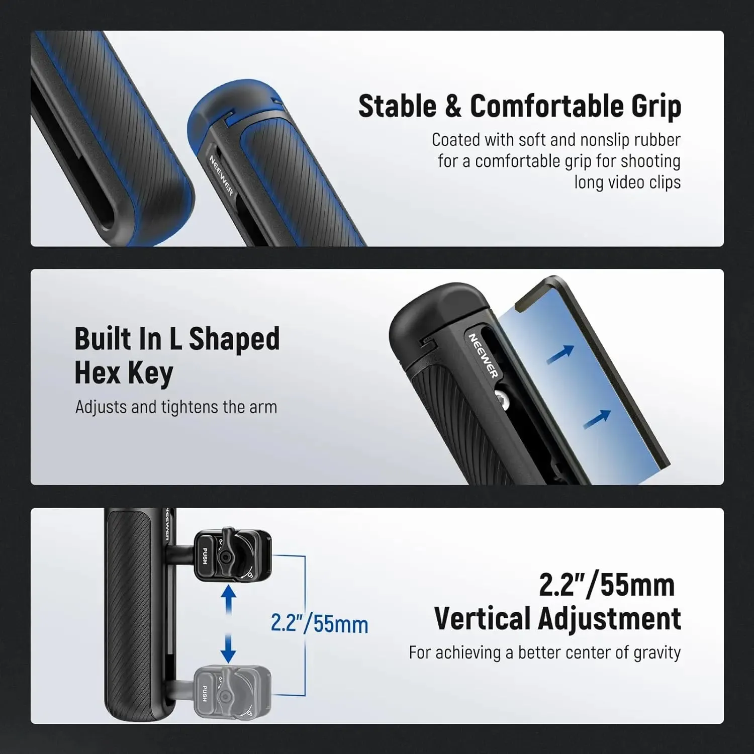 2nd Gen Phone Cage Side Handle for Iphone 15 Pro Max/15 Pro & Samsung S24 Ultra Quick Release Pa042/pa043/pa044