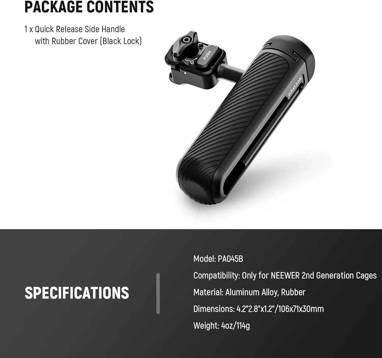 2nd Gen Phone Cage Side Handle for Iphone 15 Pro Max/15 Pro & Samsung S24 Ultra Quick Release Pa042/pa043/pa044