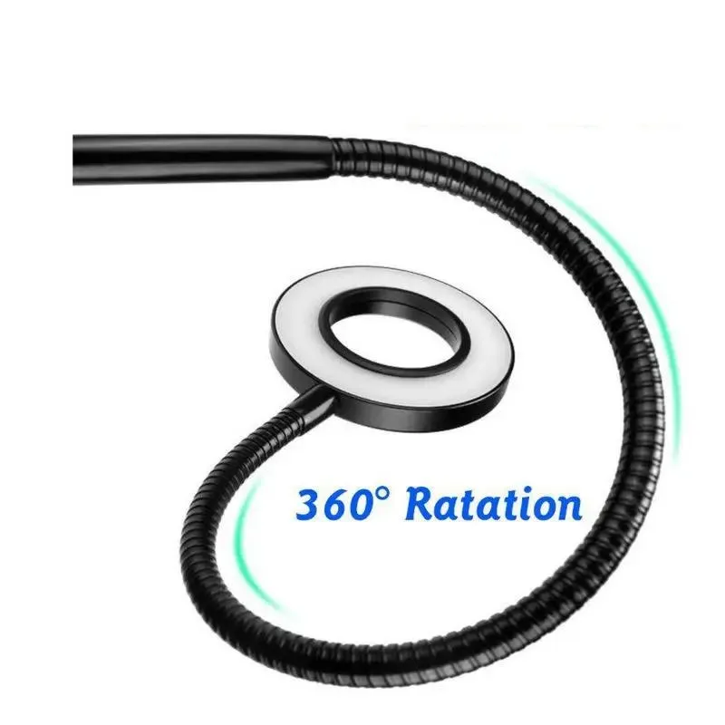 360 Degree Flexible Selfie Ring Light with Phone Holder for Live Streaming | 8 Inch