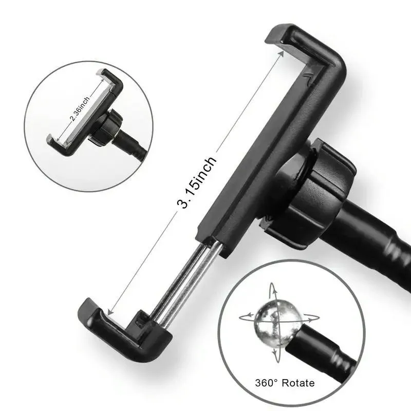 360 Degree Flexible Selfie Ring Light with Phone Holder for Live Streaming | 8 Inch