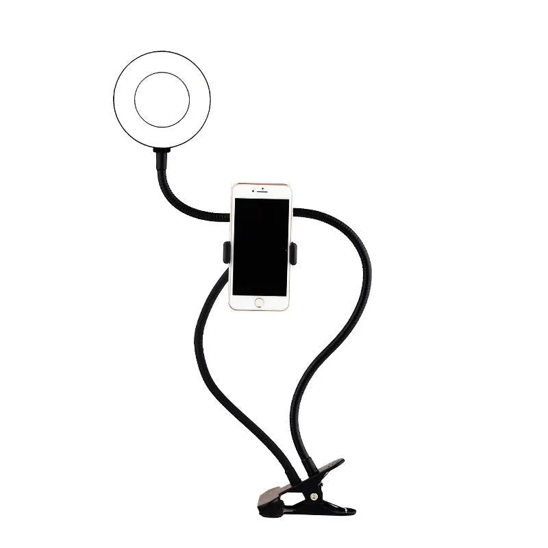 360 Degree Flexible Selfie Ring Light with Phone Holder for Live Streaming | 8 Inch