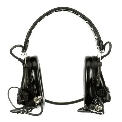 3M PELTOR SwatTac V Headset MT20H682FB-19 SV, Foldable, Dual Lead, Standard Dynamic Mic, NATO Wiring, Black