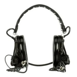 3M PELTOR SwatTac V Headset MT20H682FB-19 SV, Foldable, Dual Lead, Standard Dynamic Mic, NATO Wiring, Black