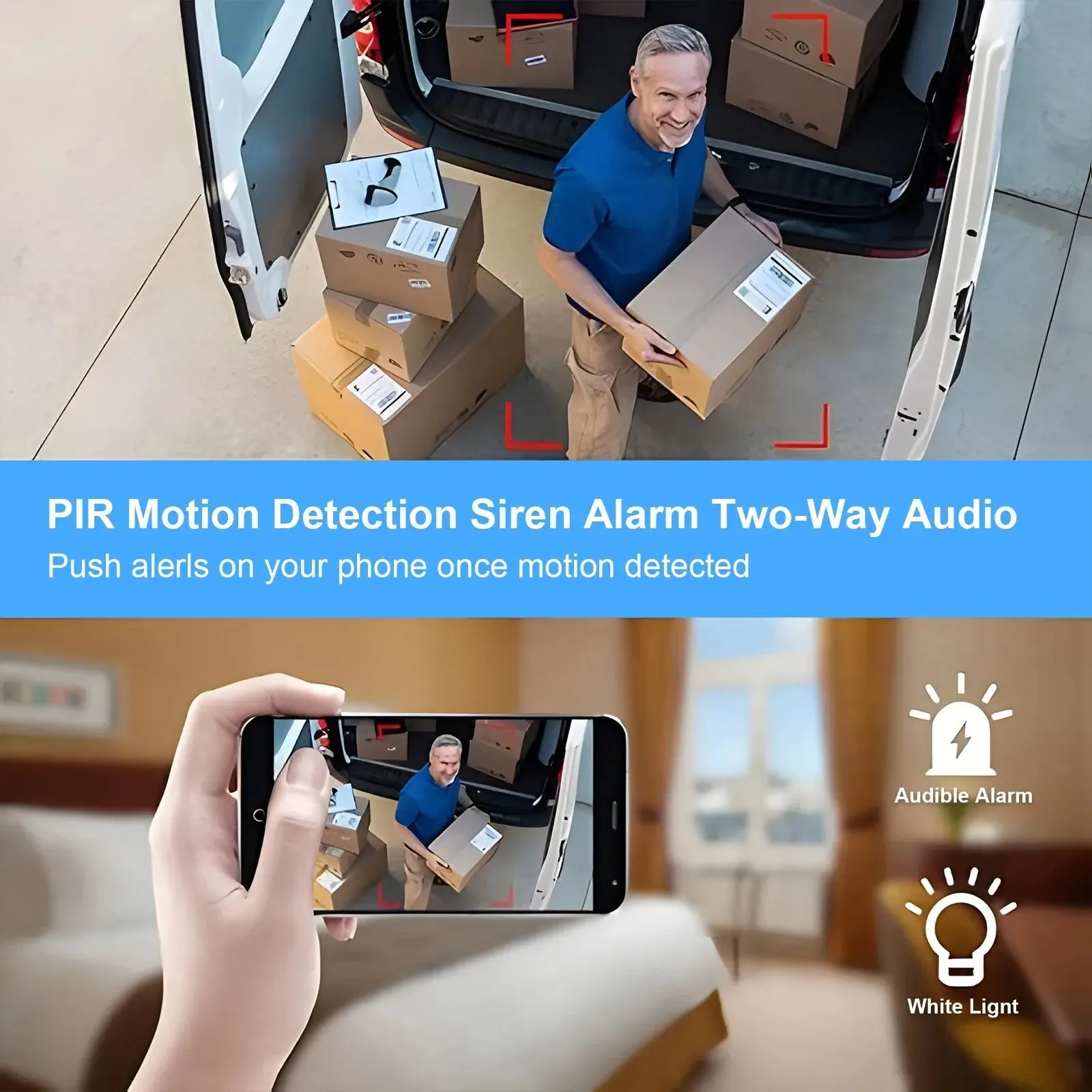 3mp Outdoor Wifi Camera with Night Vision