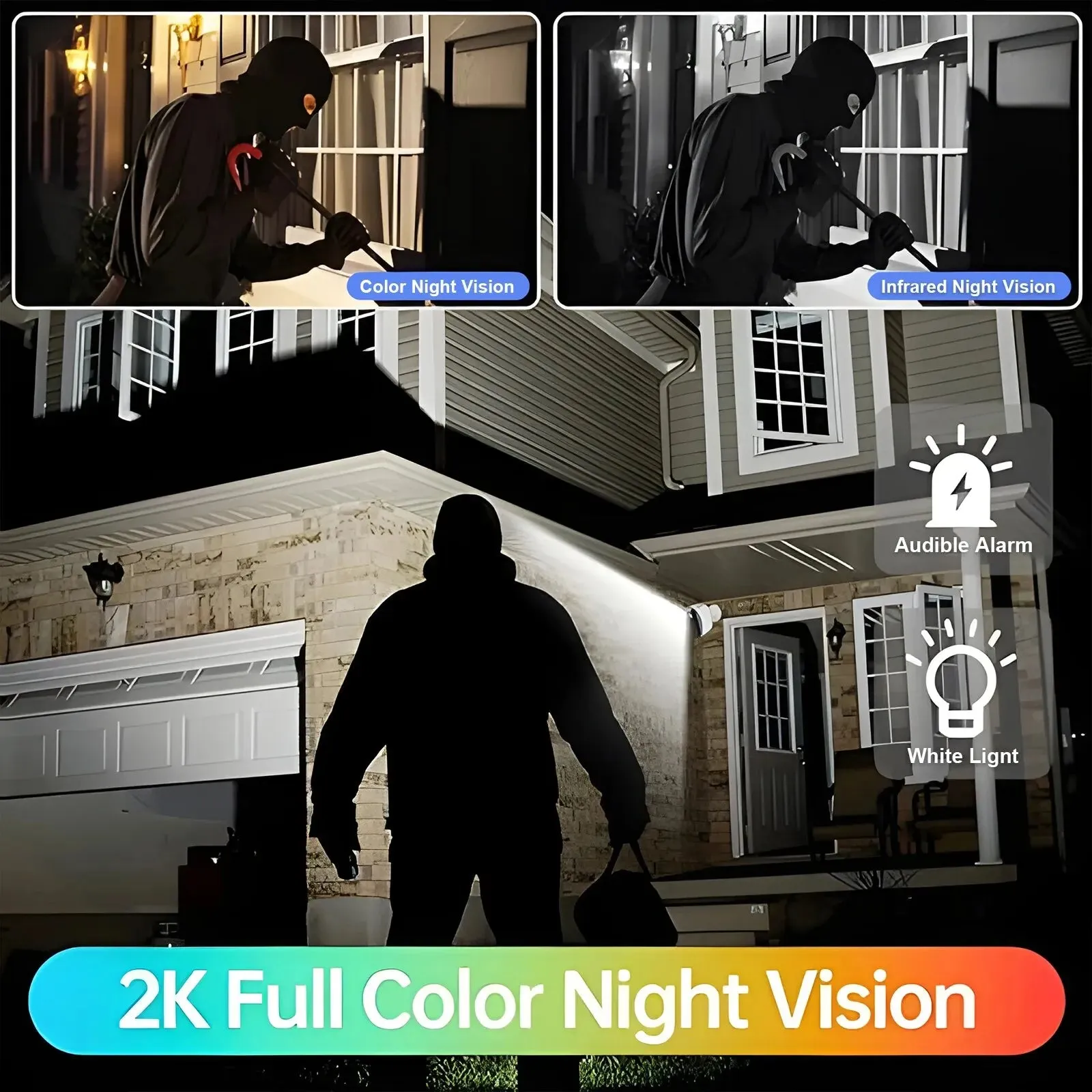 3mp Outdoor Wifi Camera with Night Vision