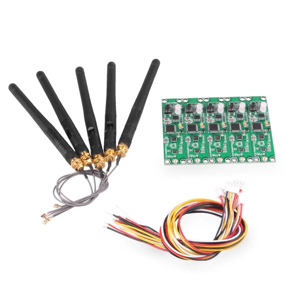 5 Pcs 2.4g Dmx 512 Wireless Controller Pcb Module 2 in 1 Transmitter Receiver for Dmx Stage Light Built-in Wireless Diy