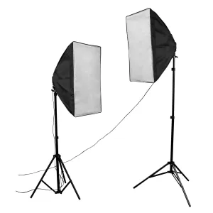 50cm x 70cm Quad Head Double Rectangle Softbox Lighting Set