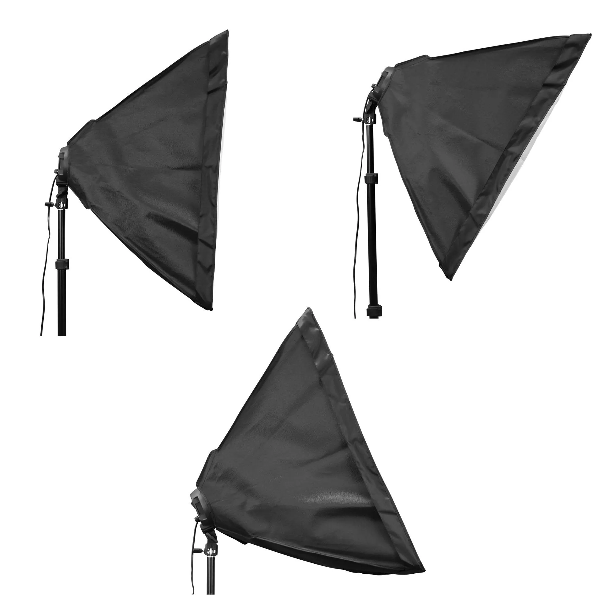 50cm x 70cm Quad Head Double Rectangle Softbox Lighting Set