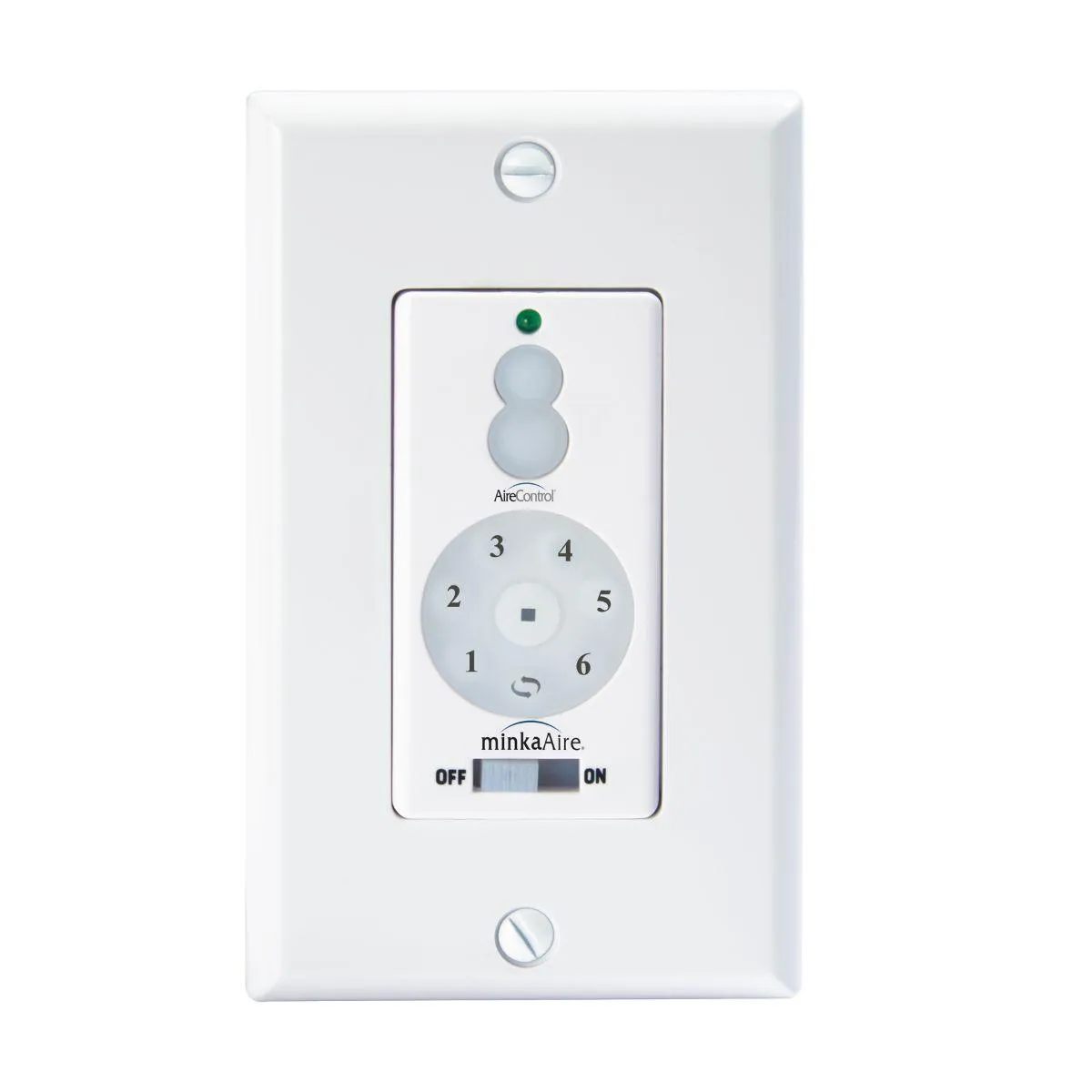 6-Speed DC Ceiling Fan and Light Wall Control with Reverse