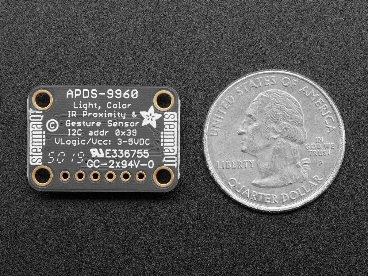 Adafruit APDS9960 Proximity, Light, RGB, and Gesture Sensor (STEMMA QT / Qwiic)