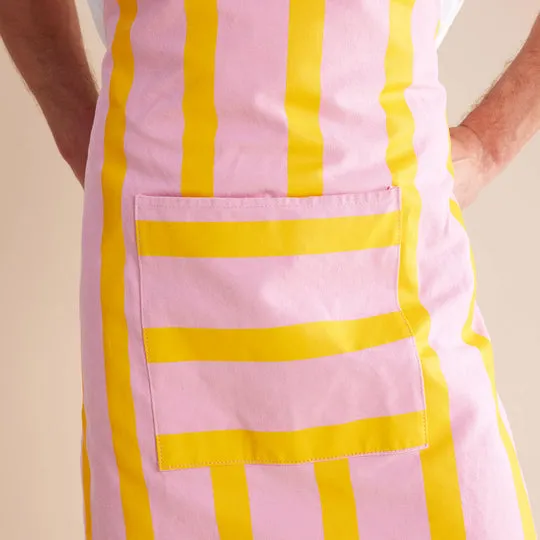 APRON - PINK LEMONADE STRIPES