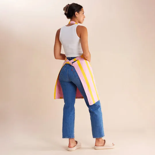 APRON - PINK LEMONADE STRIPES