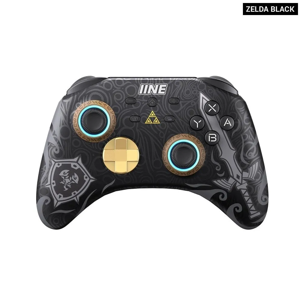 Ares Wireless Pro Controller with Headset Jack Rgb Light Compatible Nintendo Switch Steam