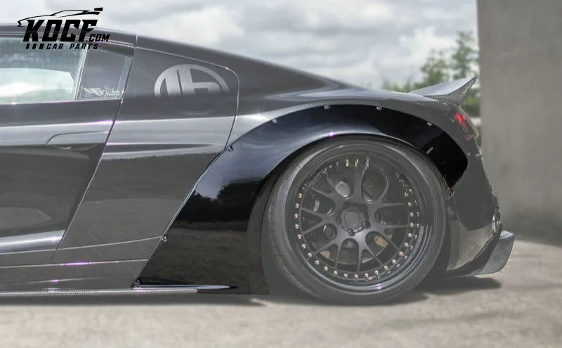 AUDI R8 V8 06-12 Coupe LB Style Fiberglass Wide Full Body Kits 15pcs