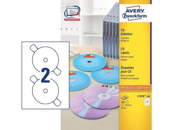 Avery® CD Design Kit, 117 mm (AB1800)