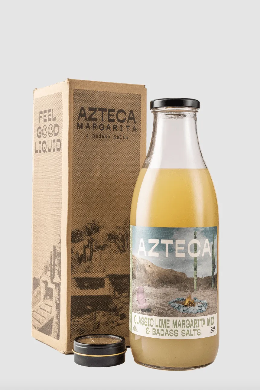 AZTECA CLASSIC LIME MARGARITA MIX   BADASS SALT