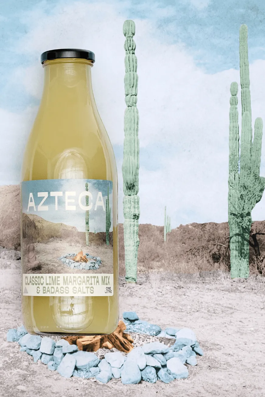AZTECA CLASSIC LIME MARGARITA MIX   BADASS SALT