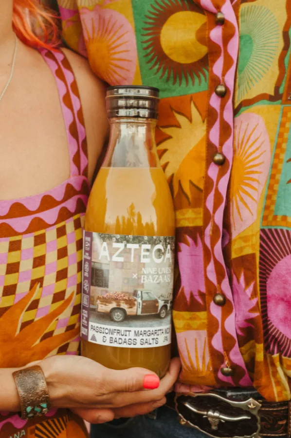 AZTECA CLASSIC PASSIONFRUIT MARGARITA MIX   BADASS SALT