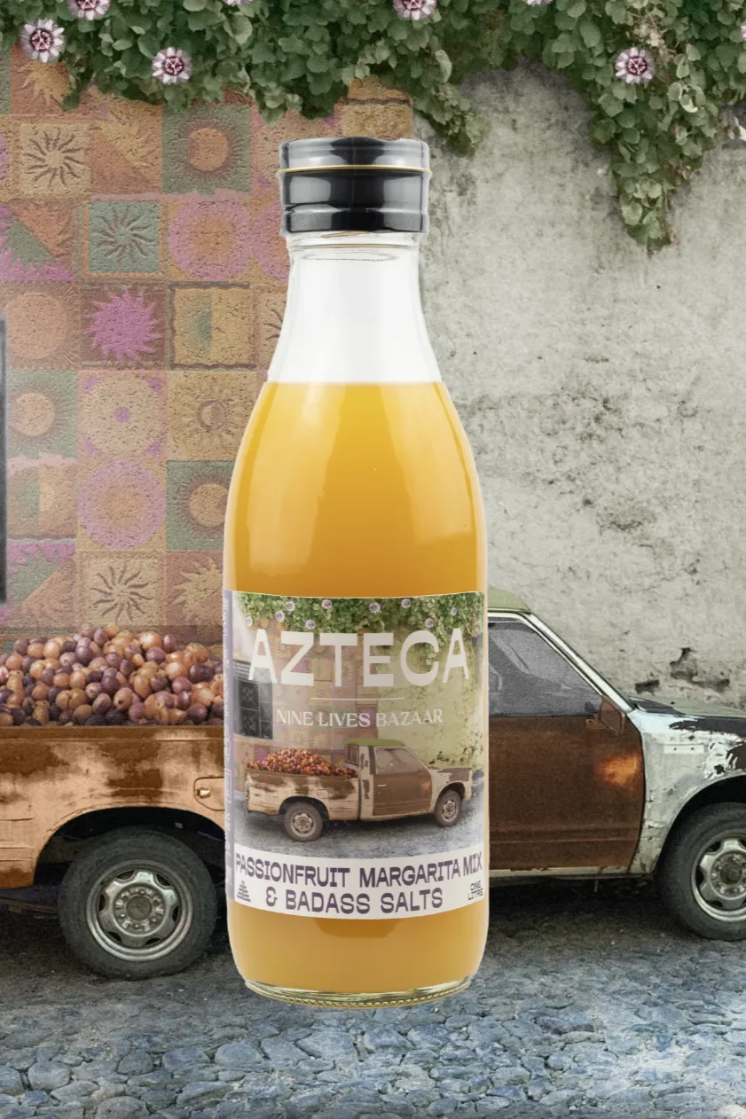 AZTECA CLASSIC PASSIONFRUIT MARGARITA MIX   BADASS SALT