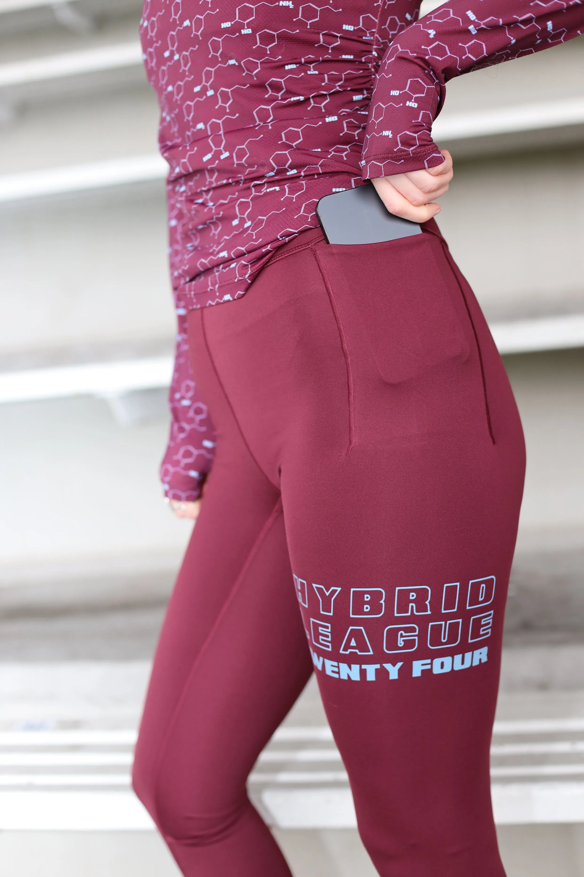 BetaHL Tights - Maroon Banner