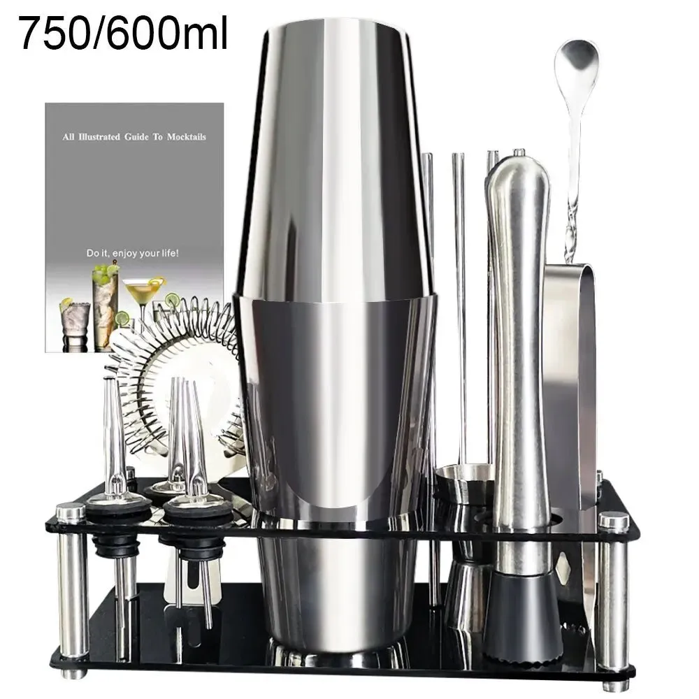 Boston Cocktail Shaker Bar Tools Mixer Set