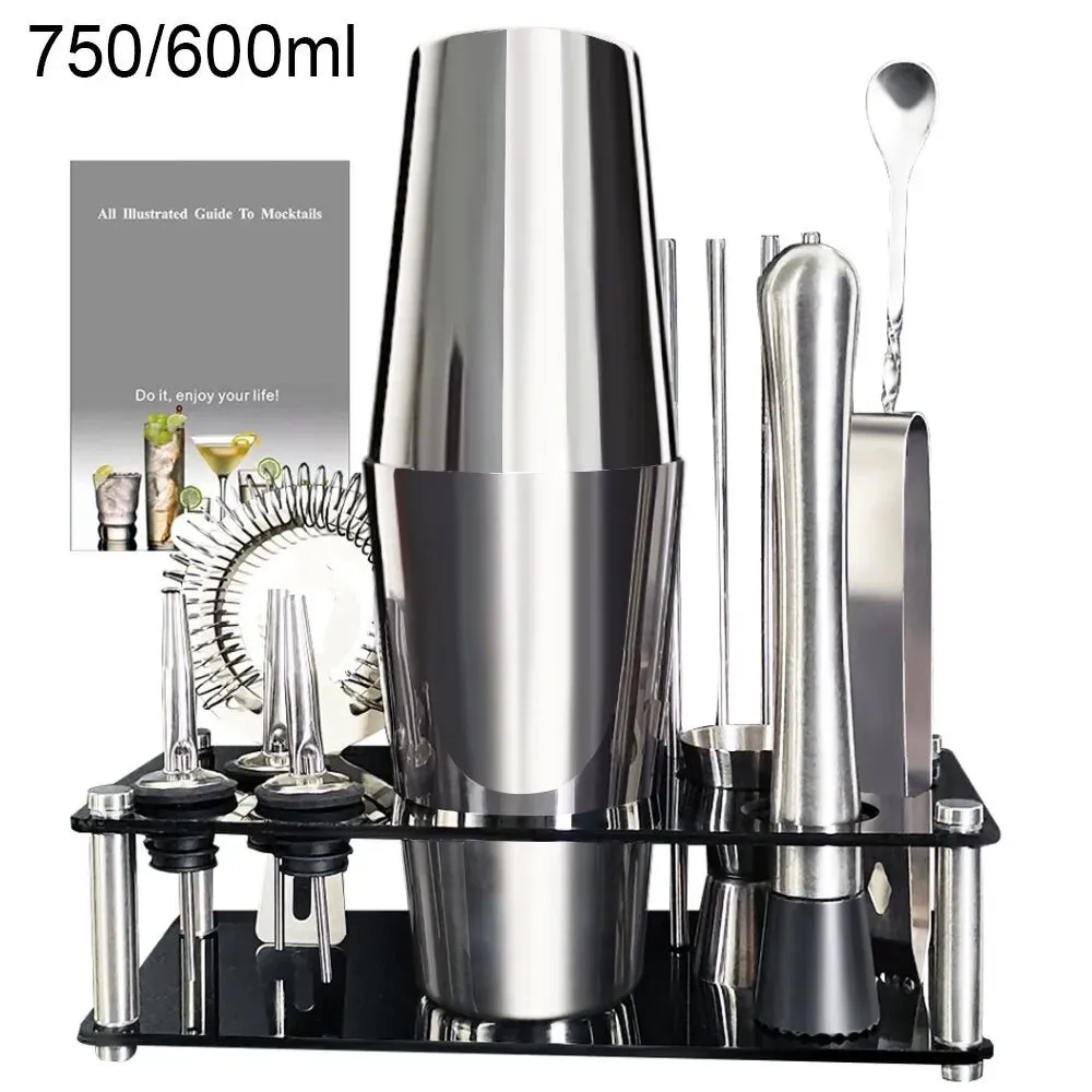 Boston Cocktail Shaker Bar Tools Mixer Set