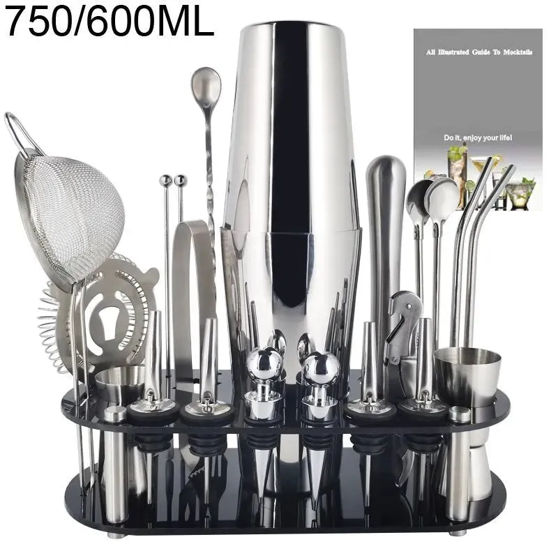 Boston Cocktail Shaker Bar Tools Mixer Set