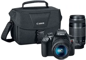 Canon EOS Rebel T6 EF-S 18-55mm   EF 75-300mm Double Zoom Kit - 1159C008