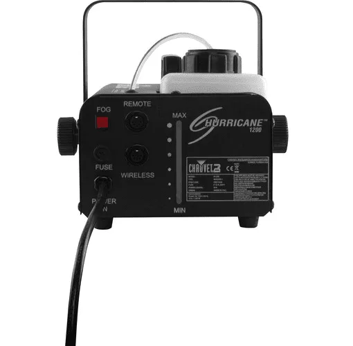 Chauvet DJ HURRICANE H1200 Compact And Lightweight Fog Machine Emits Thick Bursts Of Fog To Enhance Any Light Show