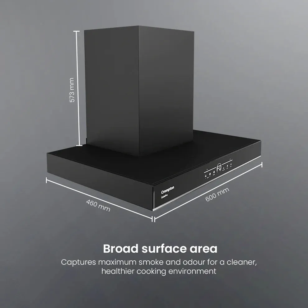 CHD-QPVB60FLE-MBL-Box Wall Mounted Chimney QuietPro 60 cm