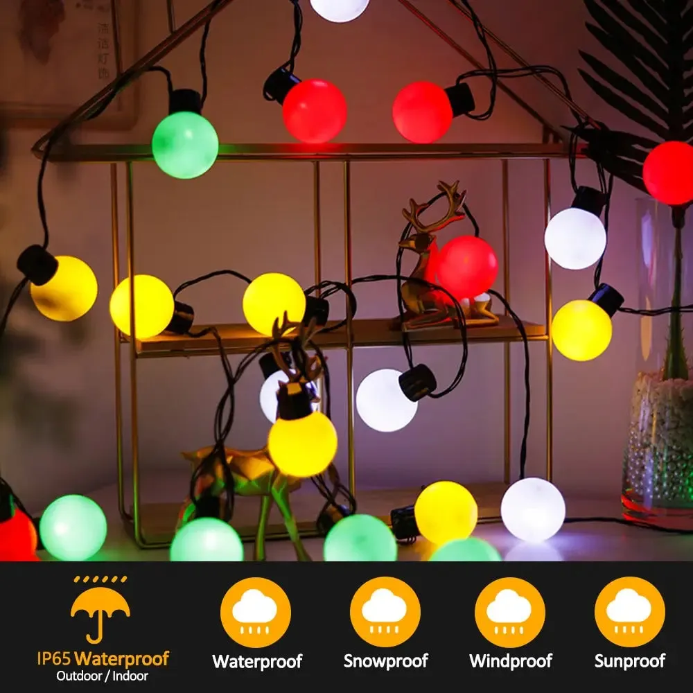 Christmas Light Smart Bluetooth Led Fairy Ball Festoon Lamp Indoor Outdoor Decoration for Home Party Garden Navidad