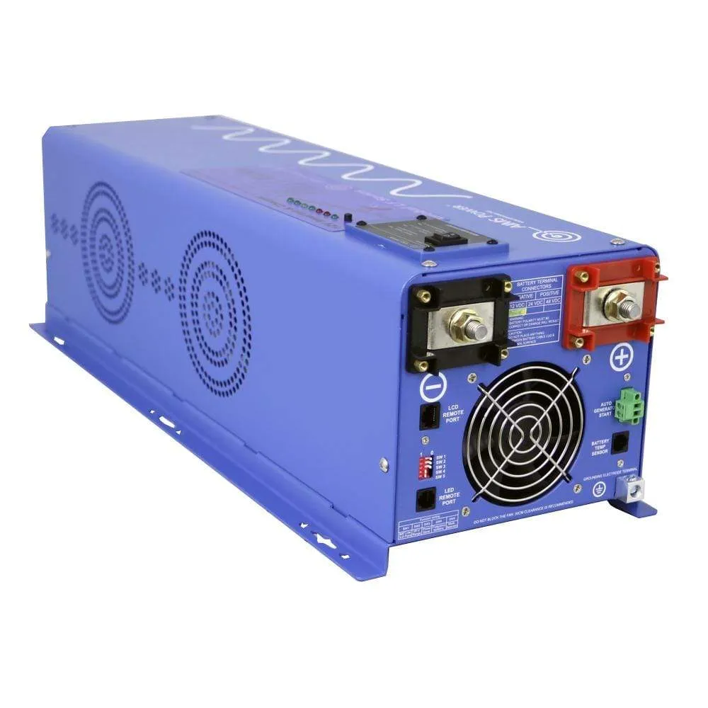 Complete Off-Grid Solar System - 4,000 Watt 12VDC Inverter/Charger 120/240V Output   400 Watts Solar | [OGK-8]