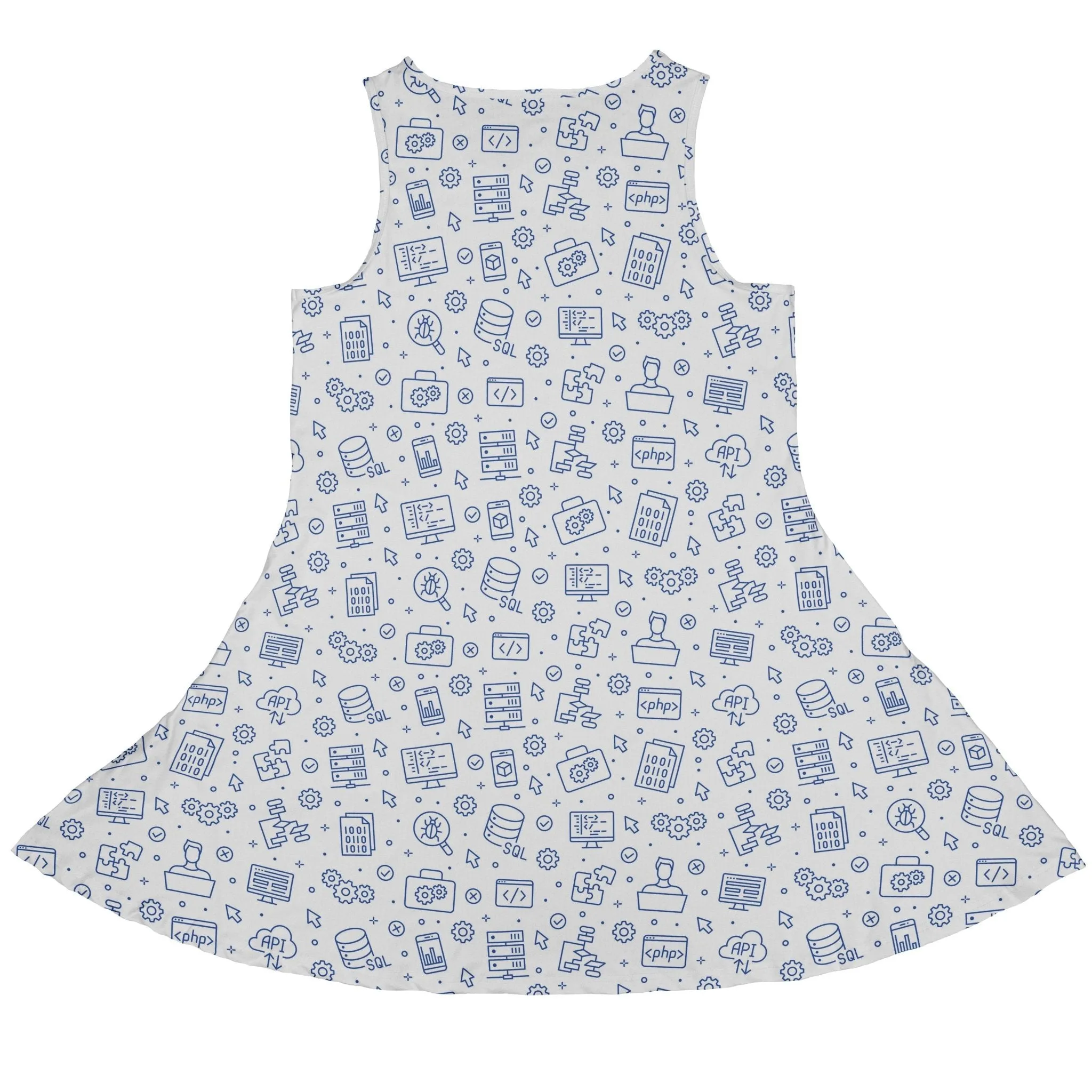 Computer Software Engineer White Dress