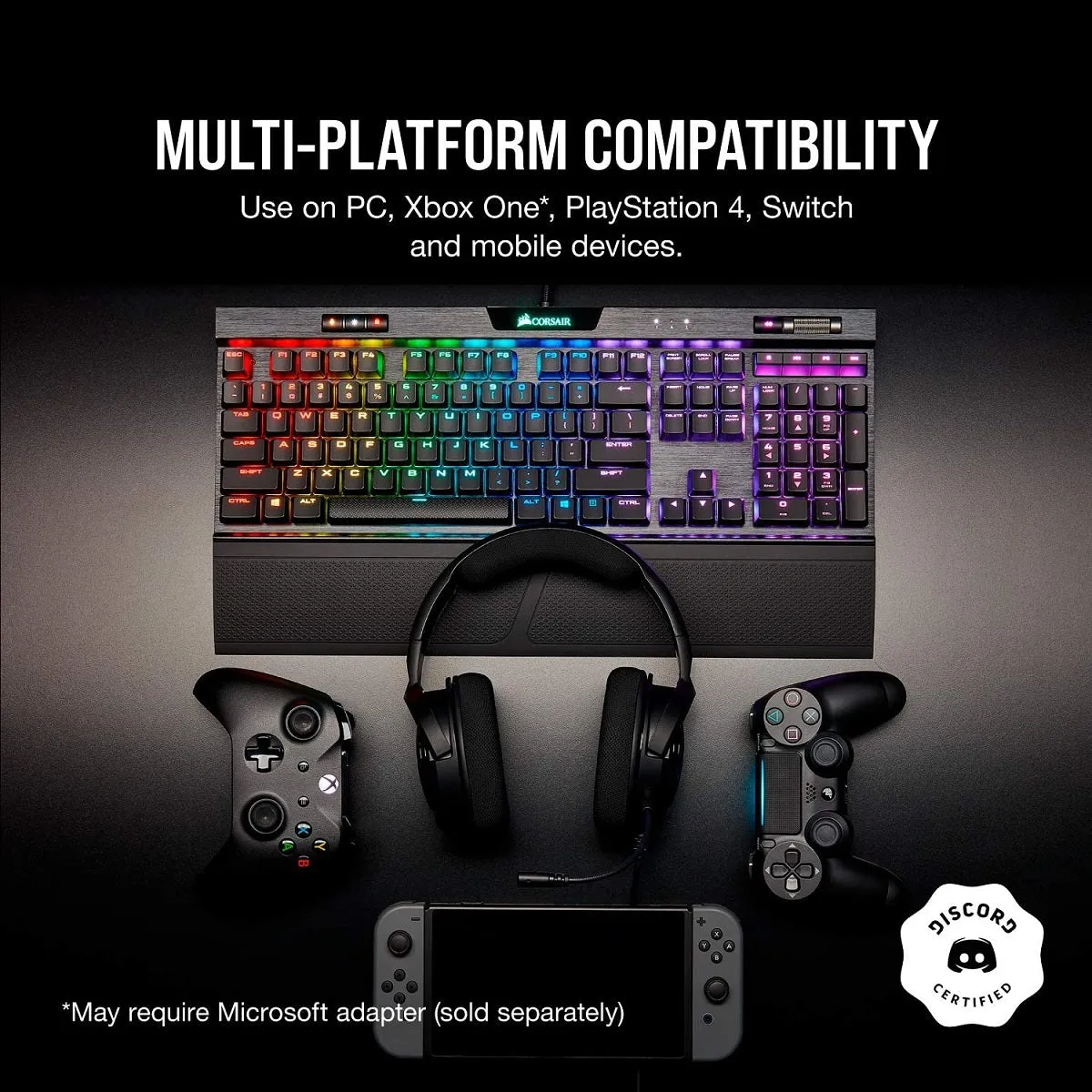 Corsair Headset HS35 - Stereo Gaming Headset - Memory Foam Earcups - Headphones Designed for Xbox One and Mobile - Green