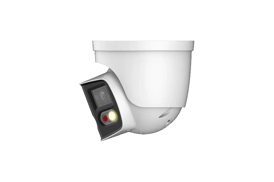 Dahua 2x4MP TIOC 2.0 Active Deterrence Turret Fixed Camera, DH-IPC-PDW3849-A180-AS-PV-ANZ