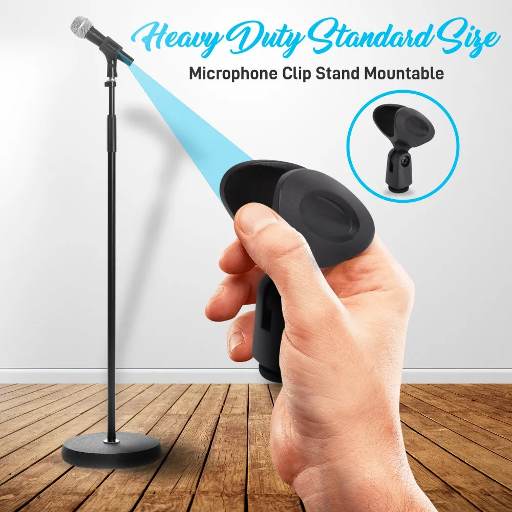 Dynamic Microphone Kit - Pro Mic Kit With Microphone Stand, Carrying Bag, And Cable