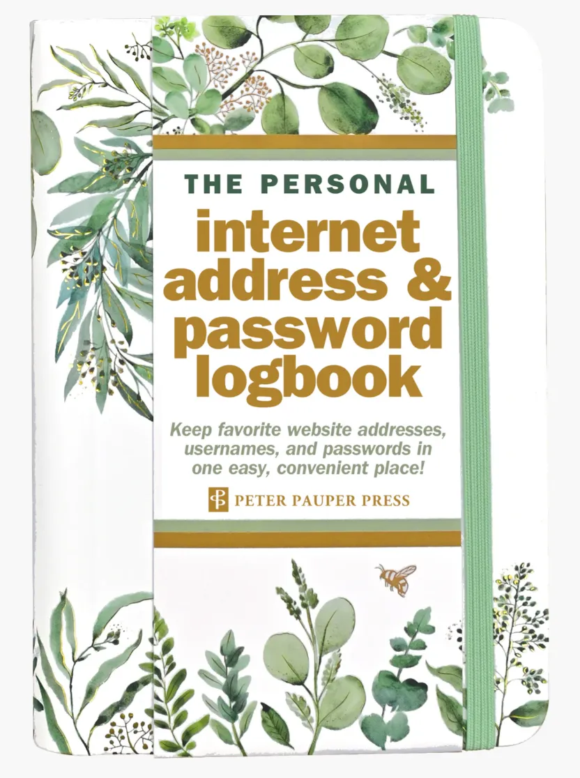 Eucalyptus Internet Address & Password Logbook