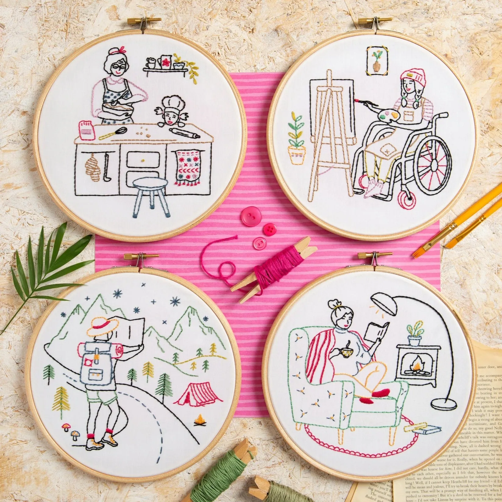 Explore Embroidery Kit (Wonderful Women Collection)