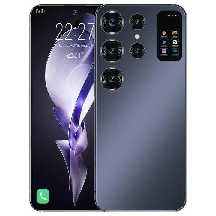Factory S24 Ultra 5G Upgrade 5 Cameras Mobile Phone 16GB 1TB Large Memory Smart Phone Gaming Cellphone هاتف محمول S24 Ultra 5G من المصنع بترقية 5 كاميرات وذاكرة 16 جيجابايت   1 تيرابايت وذاكرة كبيرة وهاتف ذكي للألعاب