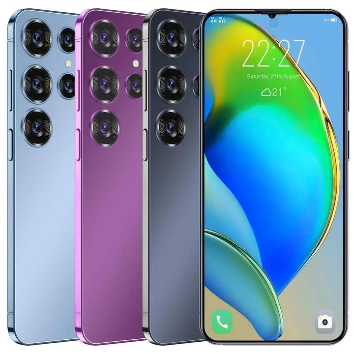 Factory S24 Ultra 5G Upgrade 5 Cameras Mobile Phone 16GB 1TB Large Memory Smart Phone Gaming Cellphone هاتف محمول S24 Ultra 5G من المصنع بترقية 5 كاميرات وذاكرة 16 جيجابايت   1 تيرابايت وذاكرة كبيرة وهاتف ذكي للألعاب